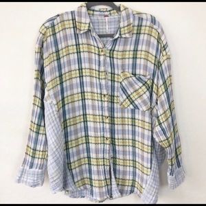 Free People | Oversized Button Down Flannel